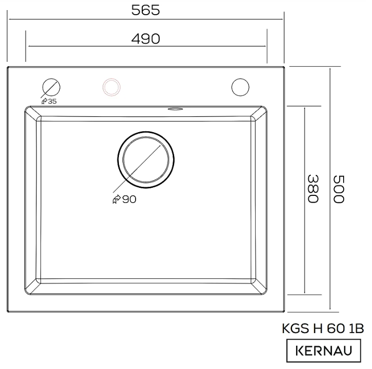 KGS H 60 1B Deep Black